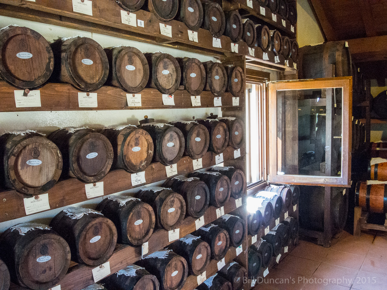 Aging balsamic vinegar for 15 to 30 years.
