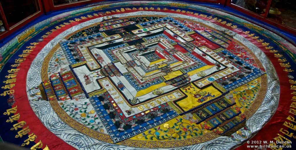 Tapestry in monastery.