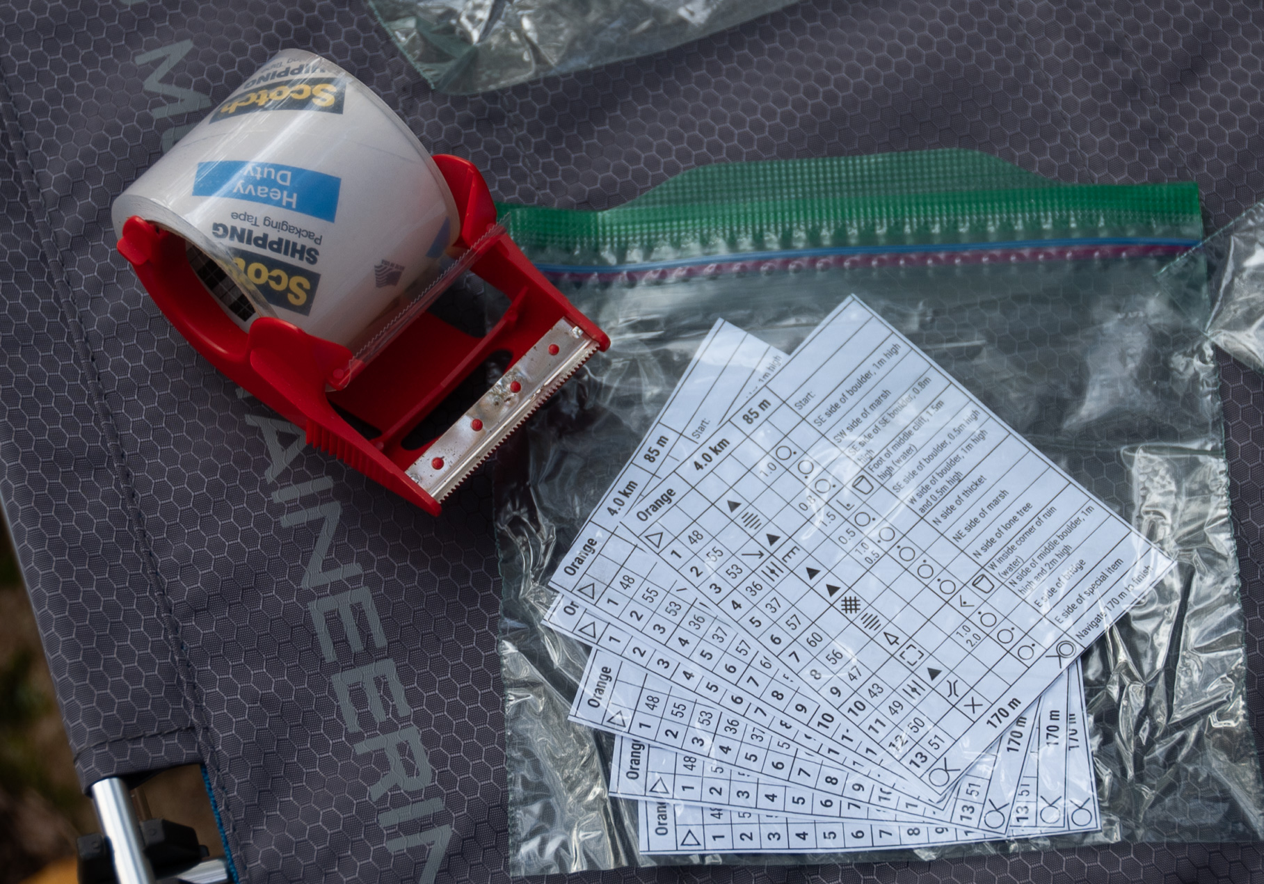 Clue Sheets describe features near each control on the course.