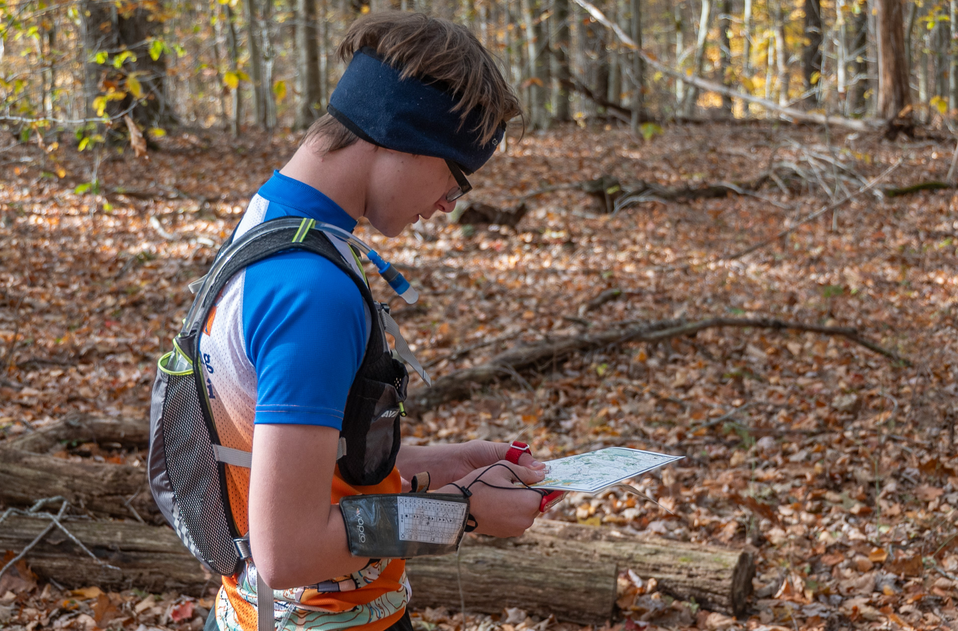 Once you have "punched" the Start control you are permitted to examine your map.